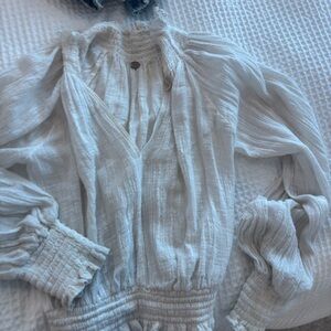 Free people Elegant White Blouse